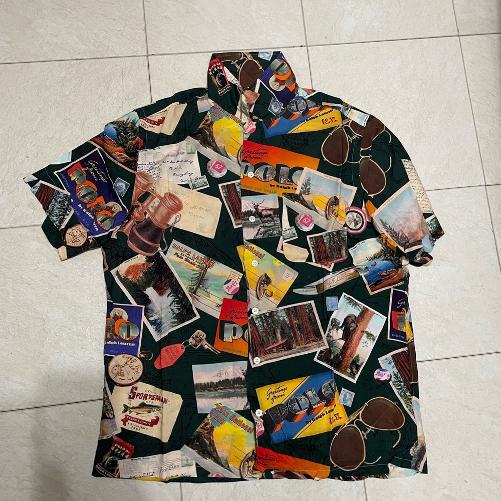 Polo Ralph Lauren Sportsman Button Down Shirt size Medium classic fit